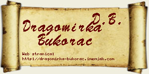 Dragomirka Bukorac vizit kartica